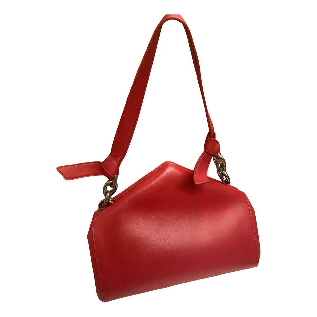 Drop leather handbag