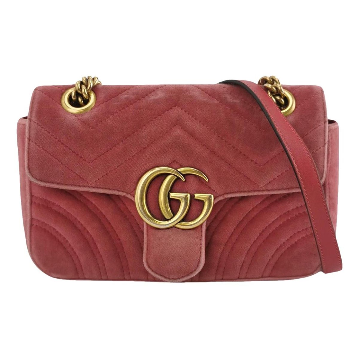 GG Marmont Flap velvet crossbody bag