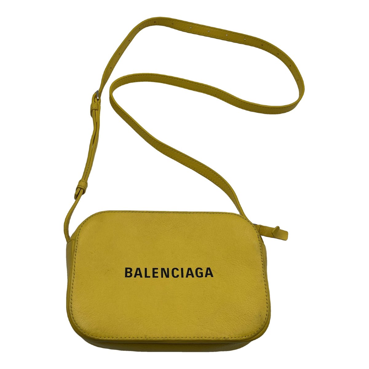 Camera leather crossbody bag