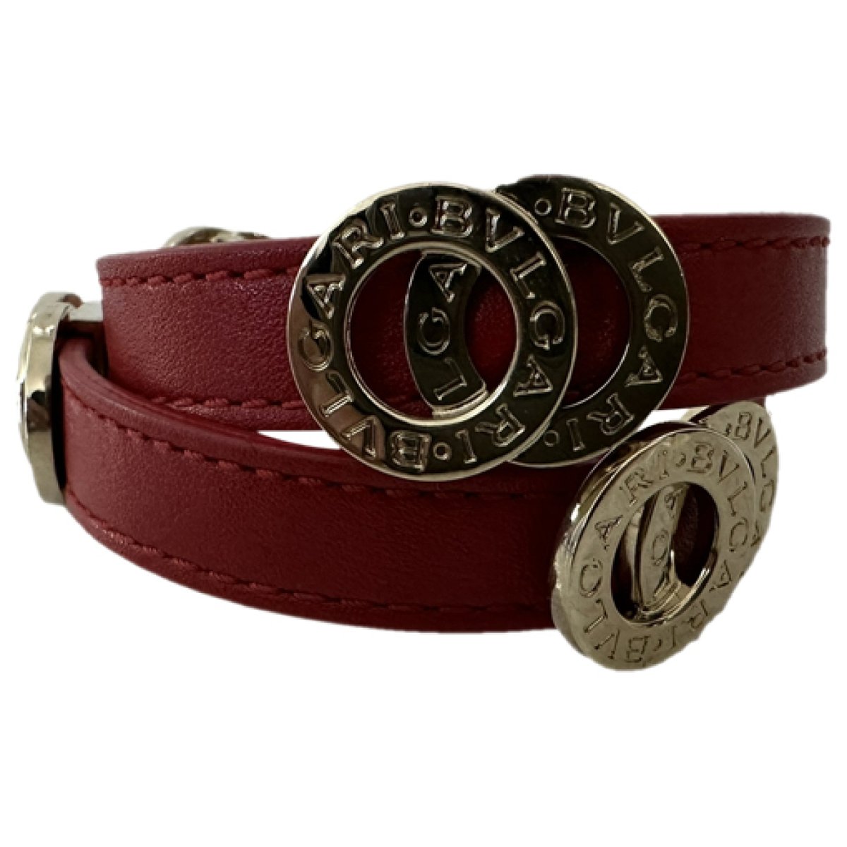 Bulgari leather bracelet
