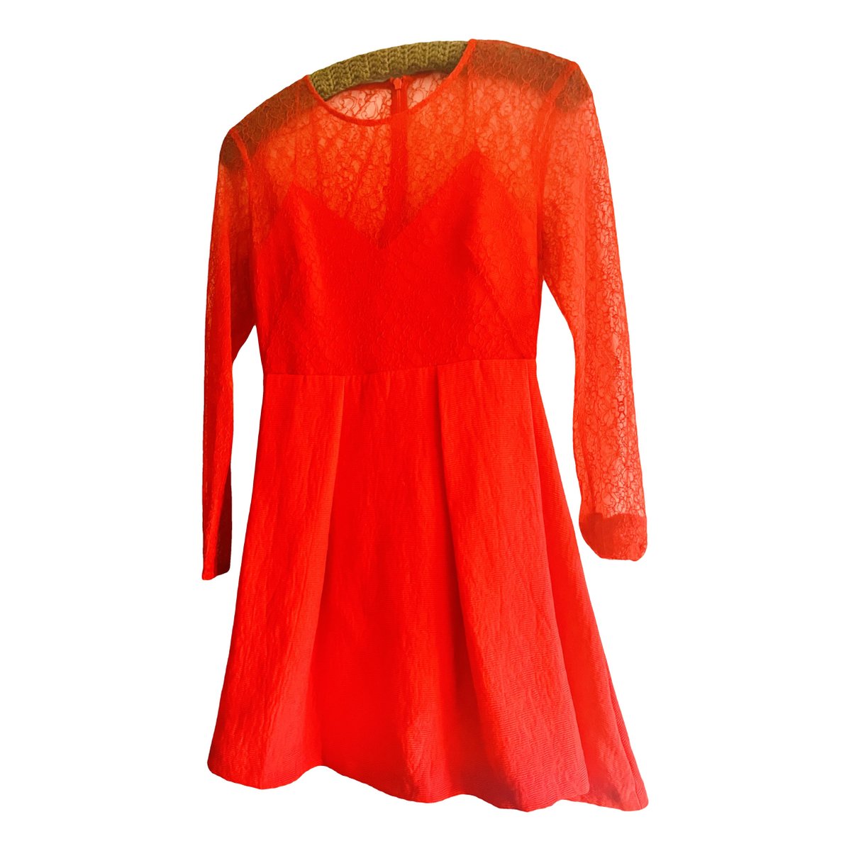 Fall Winter 2020 lace mid-length dress