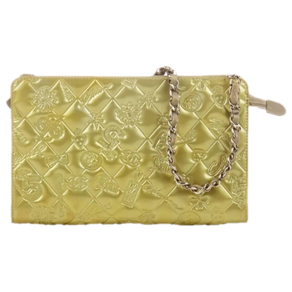 Mademoiselle patent leather handbag