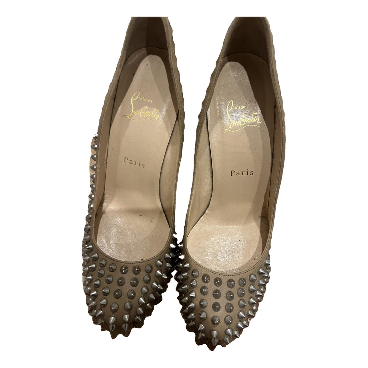 Nosy Spikes leather heels