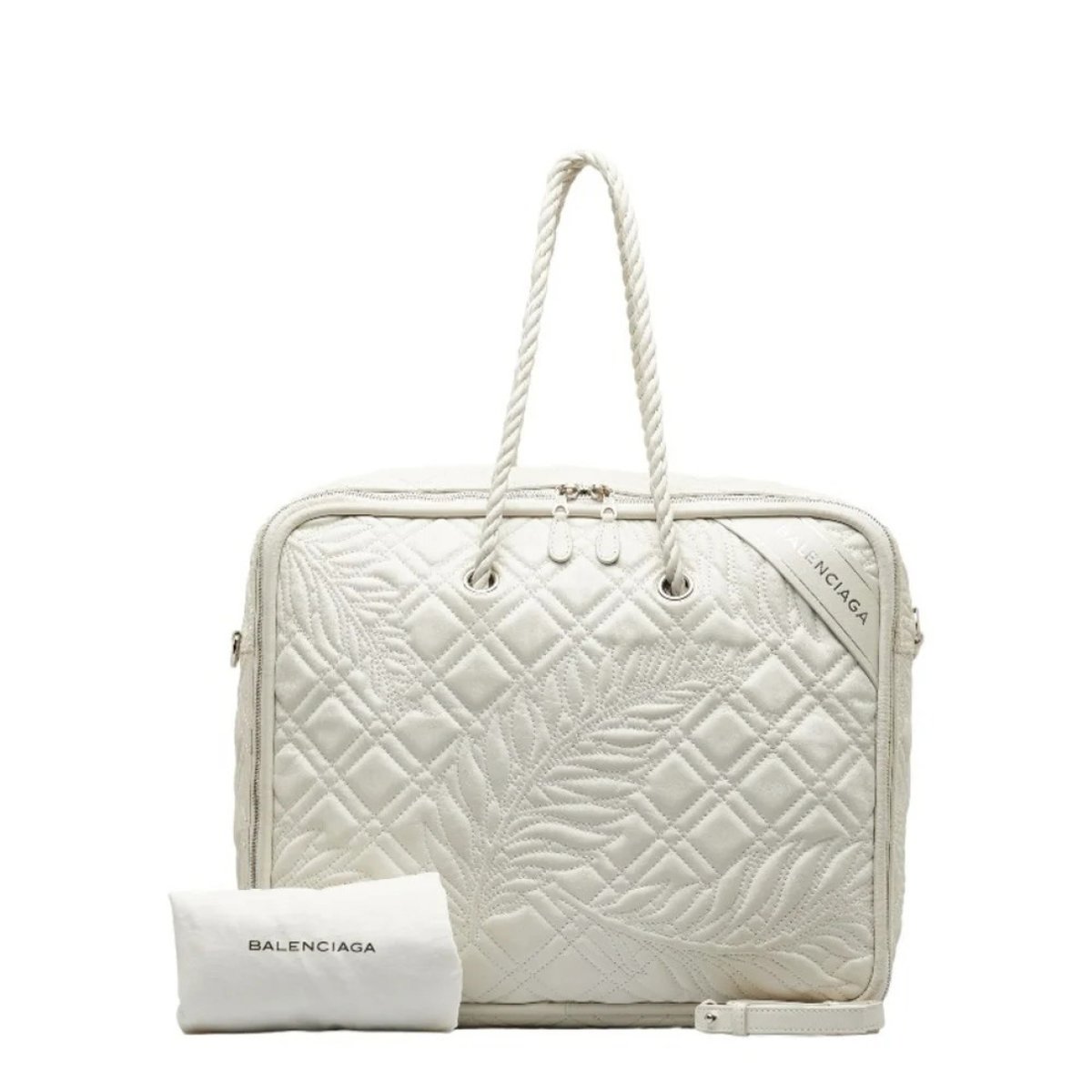 Blanket leather handbag