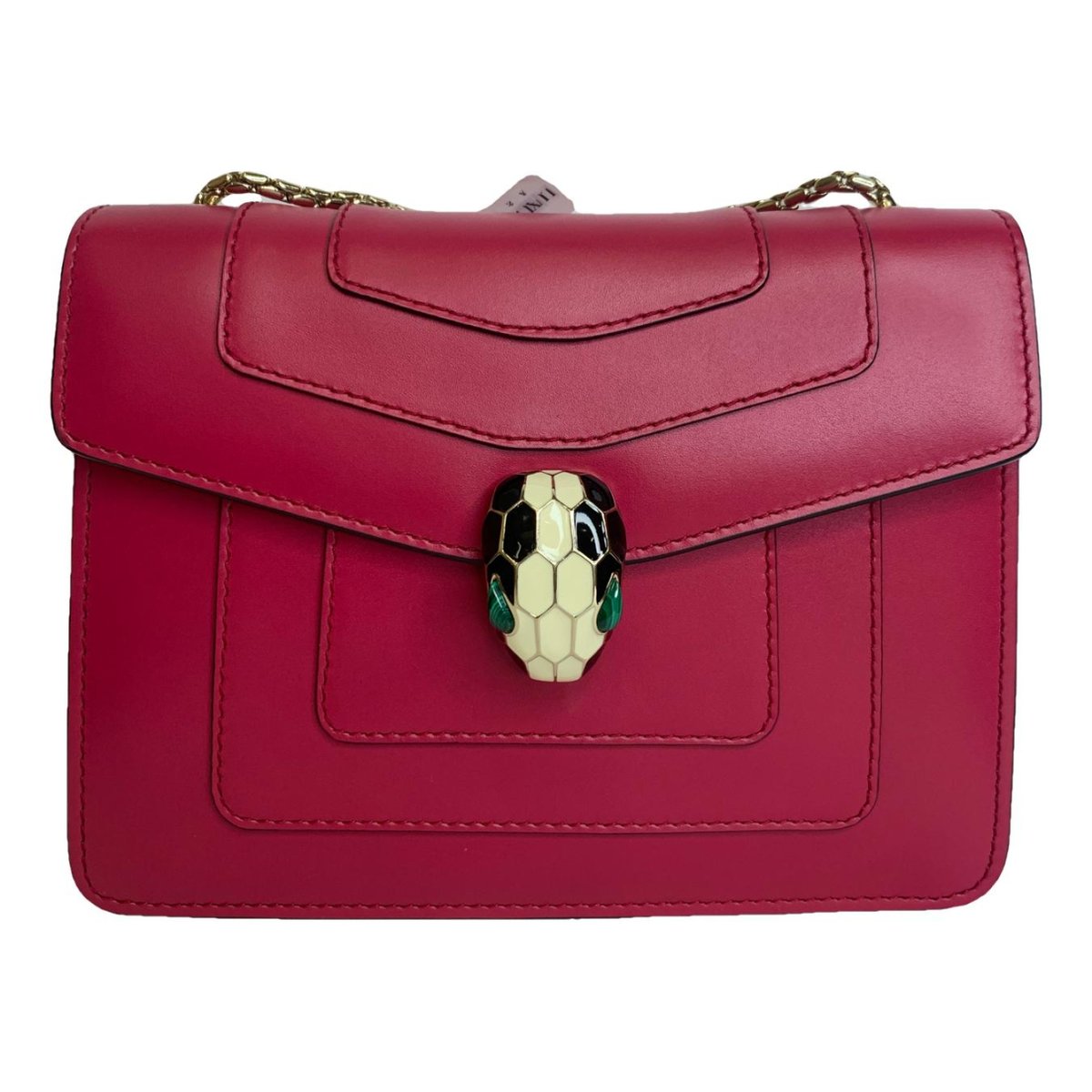 Serpenti leather handbag