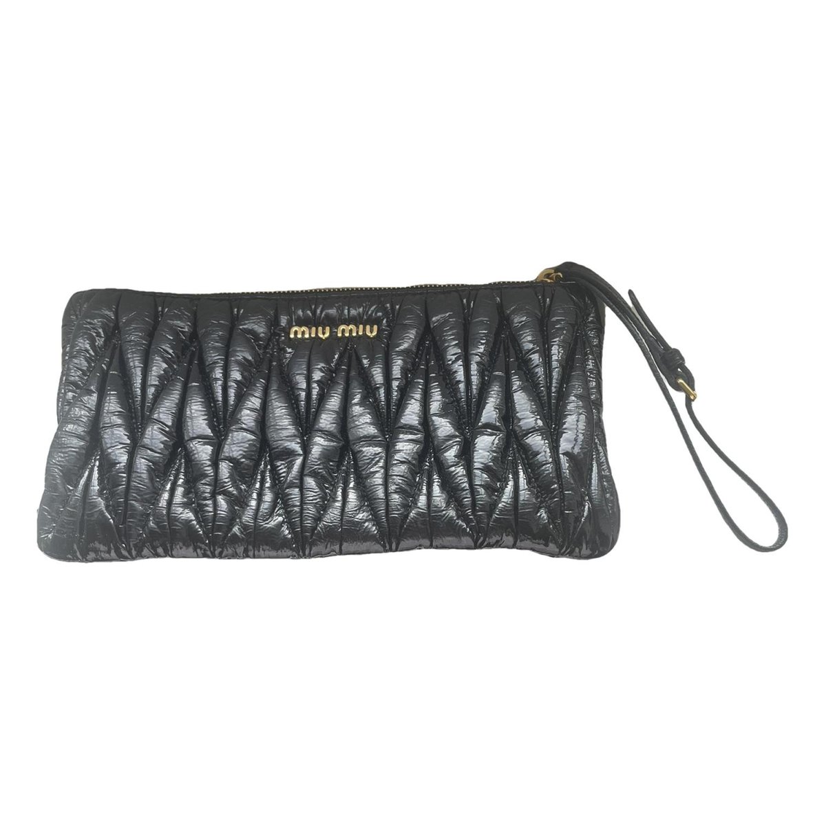 Matelassé clutch bag