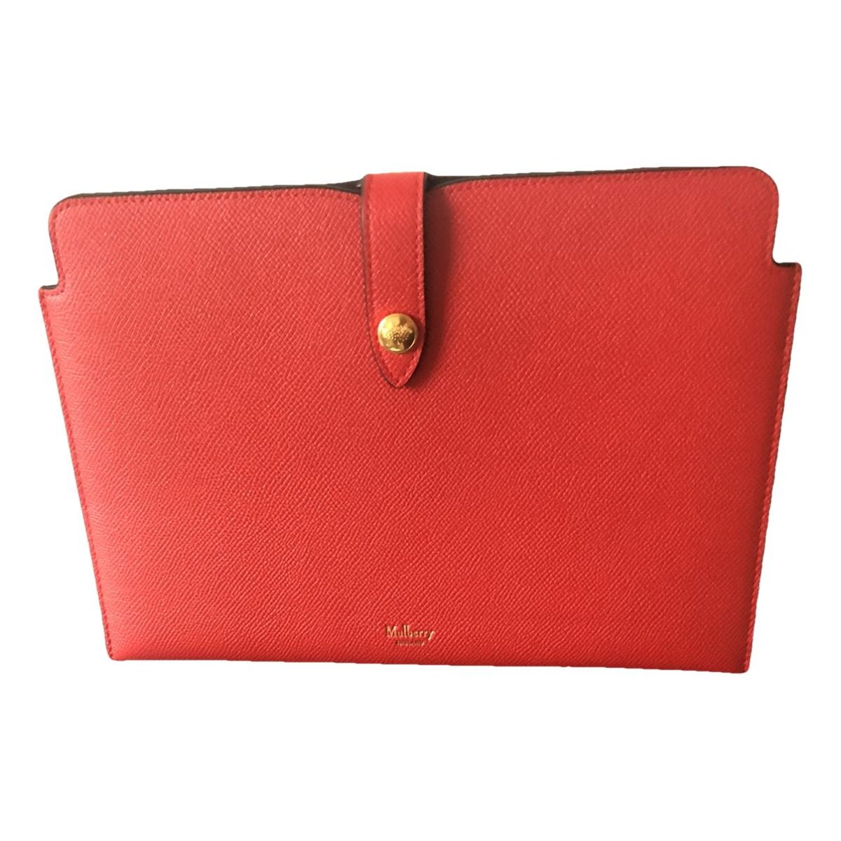 Leather clutch bag