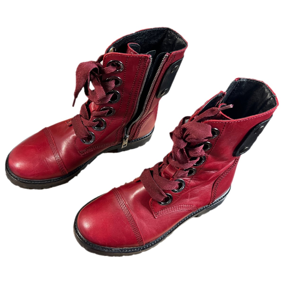 Joe leather biker boots