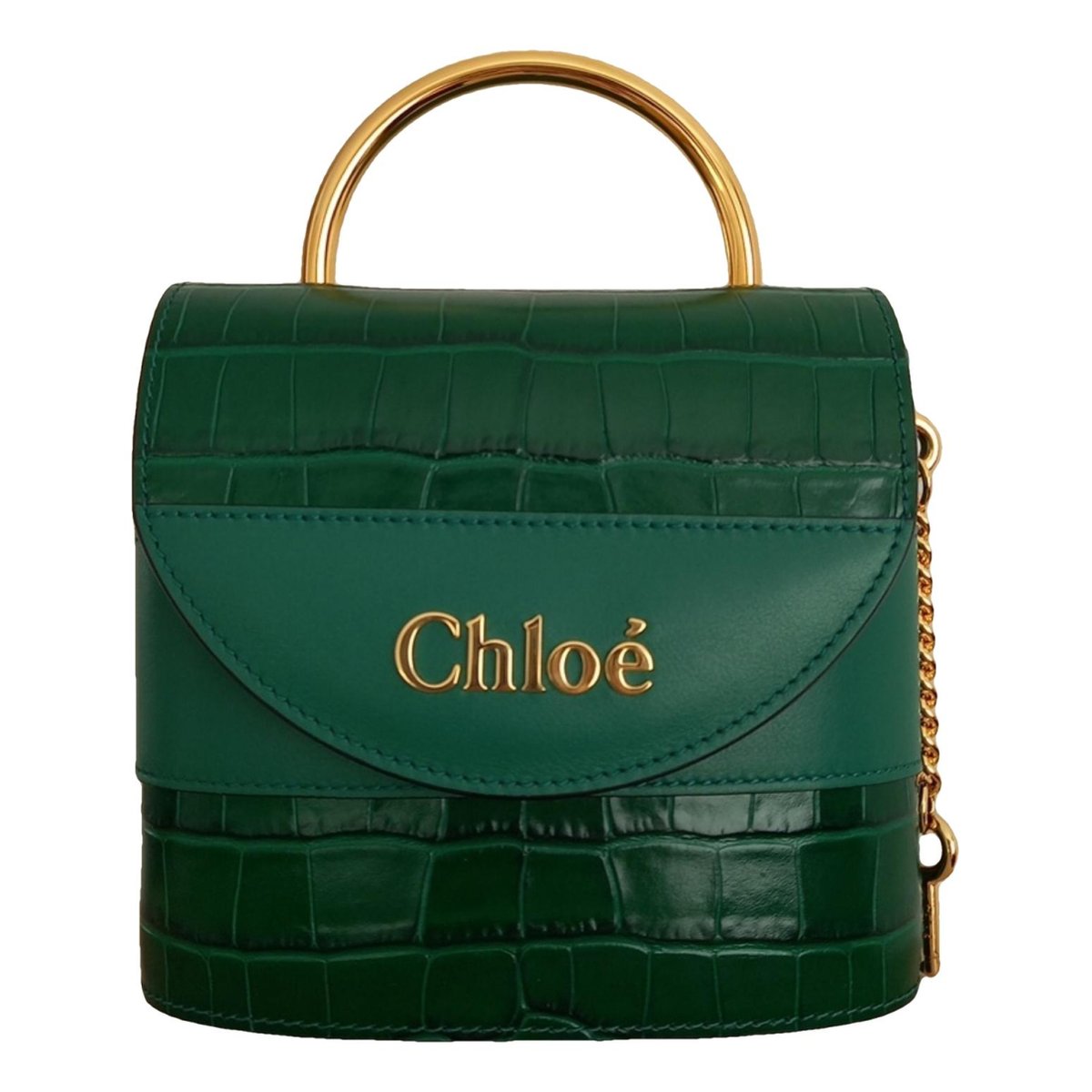 Aby Lock leather handbag