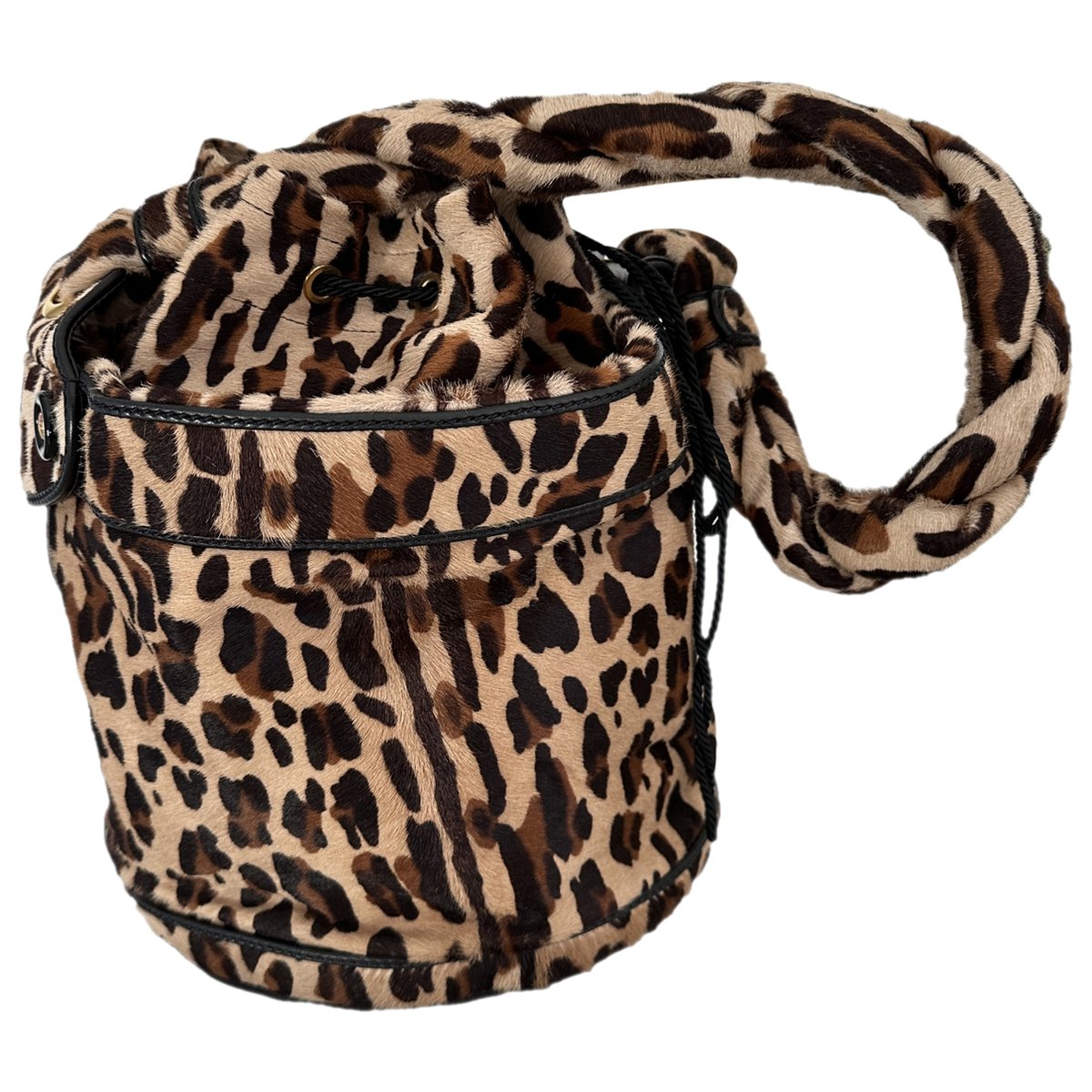 Palazzo Bucket leather handbag