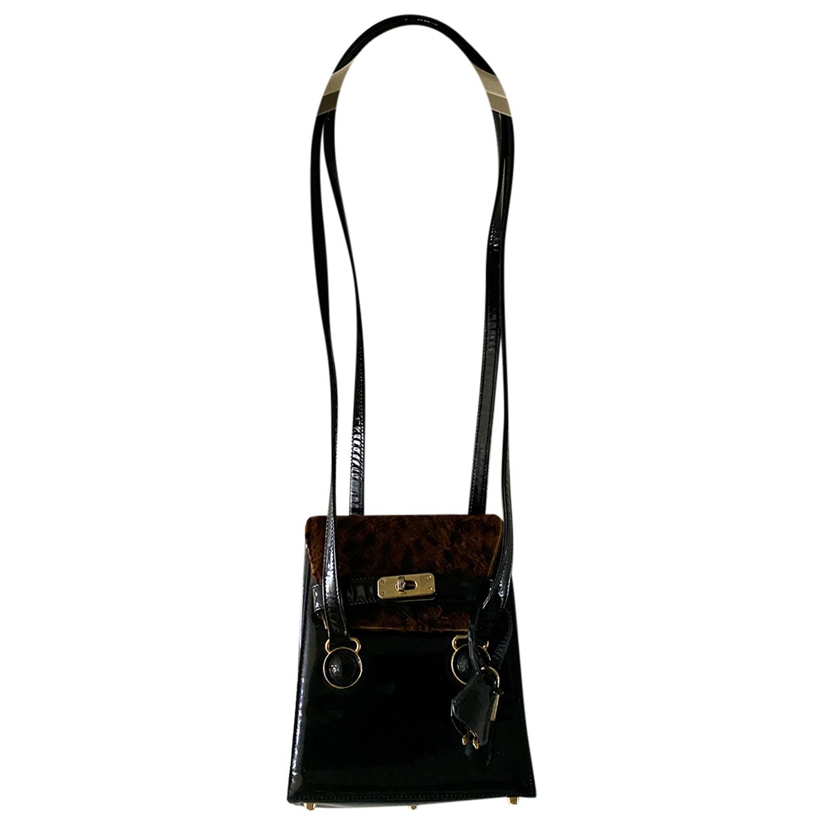 Patent leather handbag