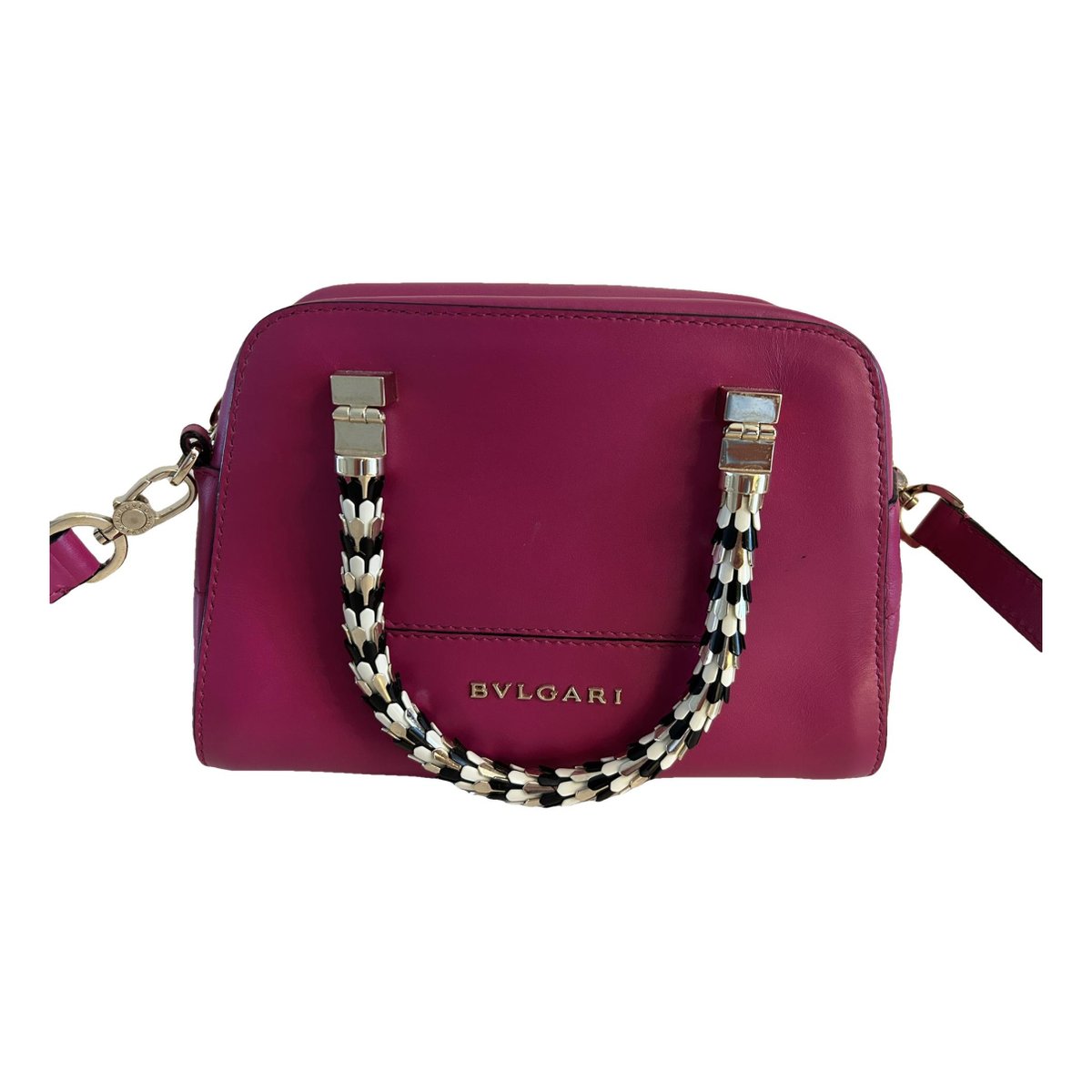 Serpenti leather handbag