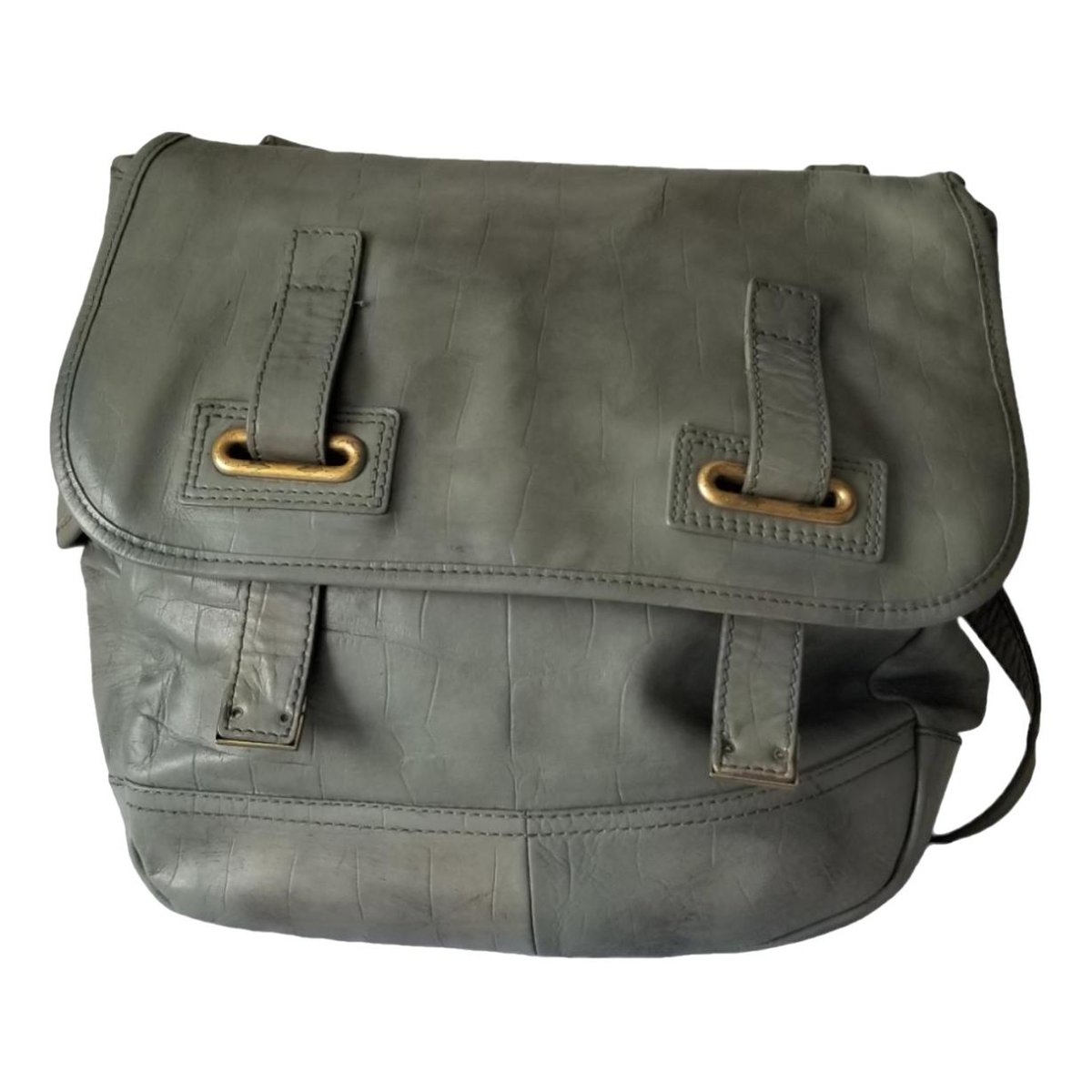 Messenger leather handbag