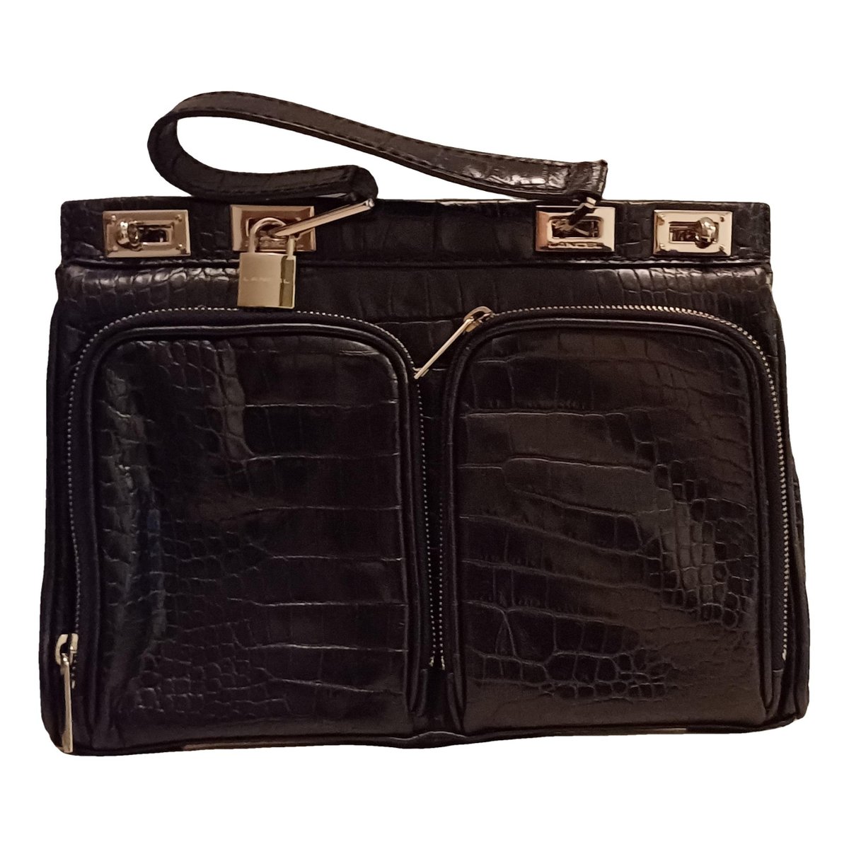 Balancel patent leather handbag
