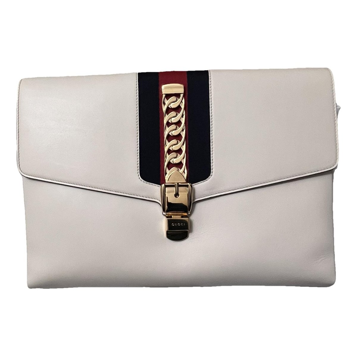 Sylvie leather clutch bag
