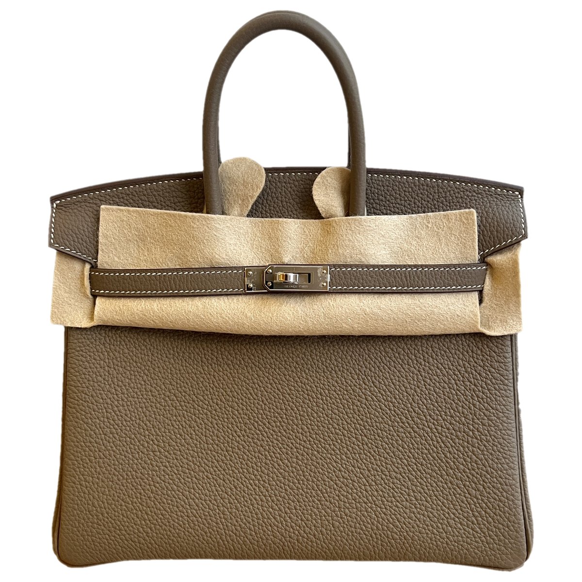 Birkin 25 leather handbag
