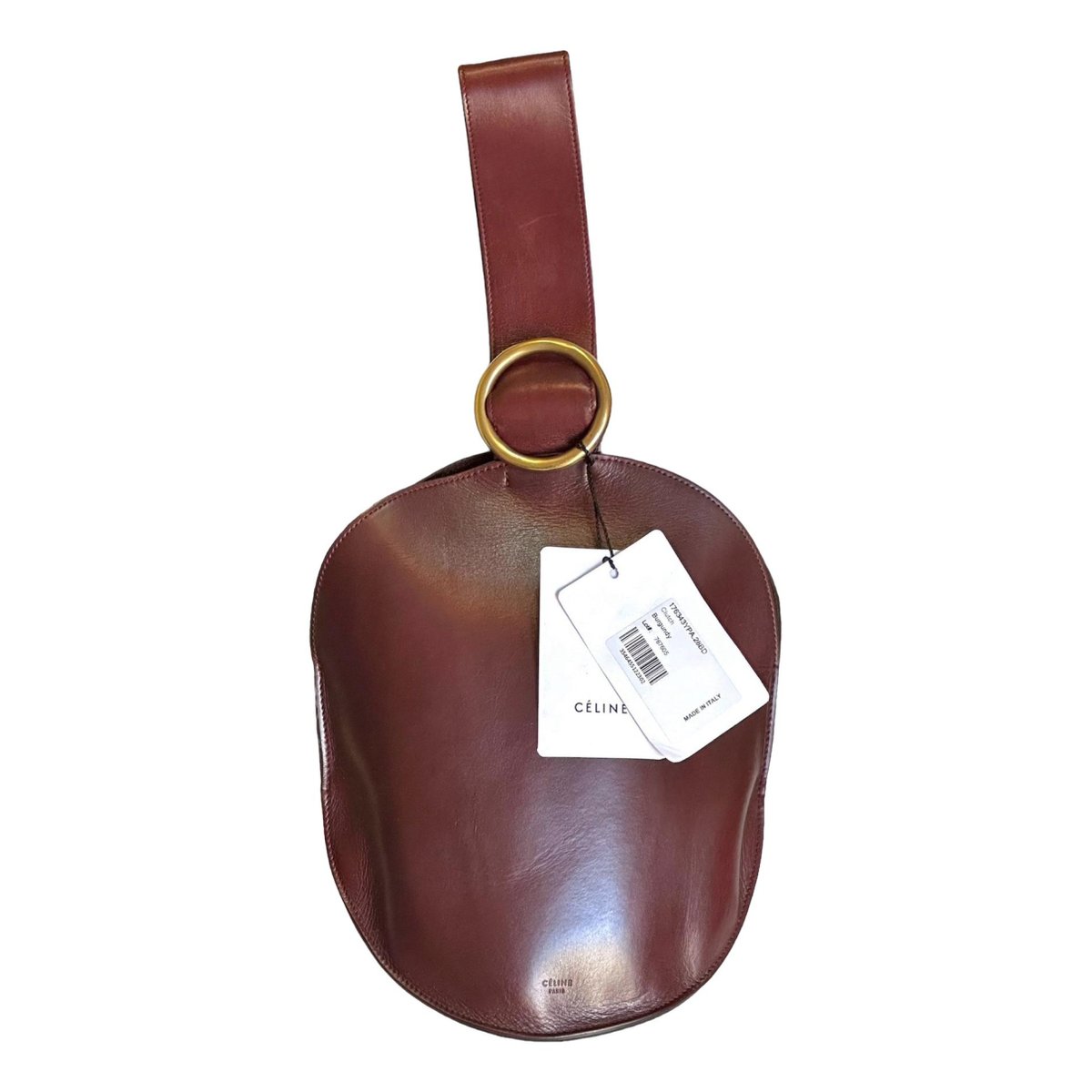 Curve leather handbag