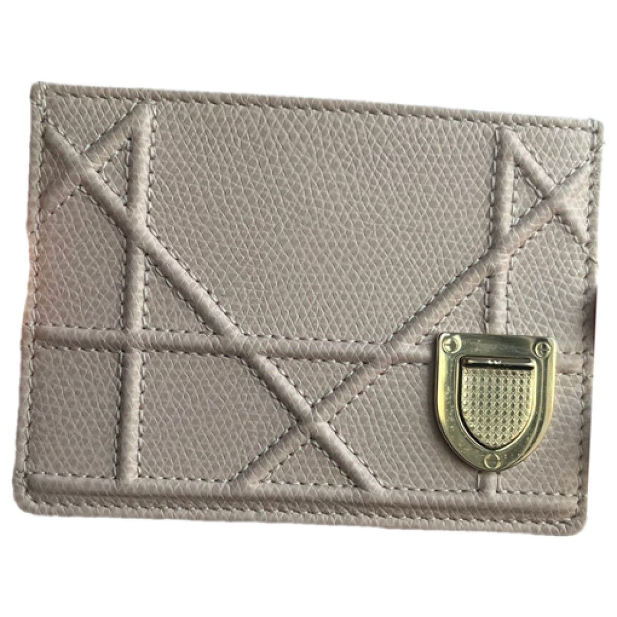 Diorama leather card wallet