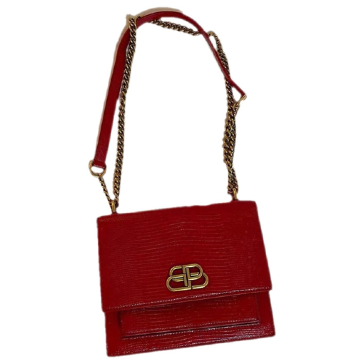 Sharp leather handbag