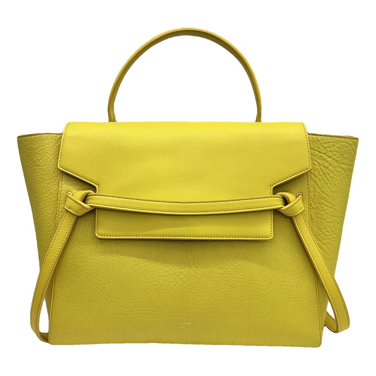 Belt leather handbag
