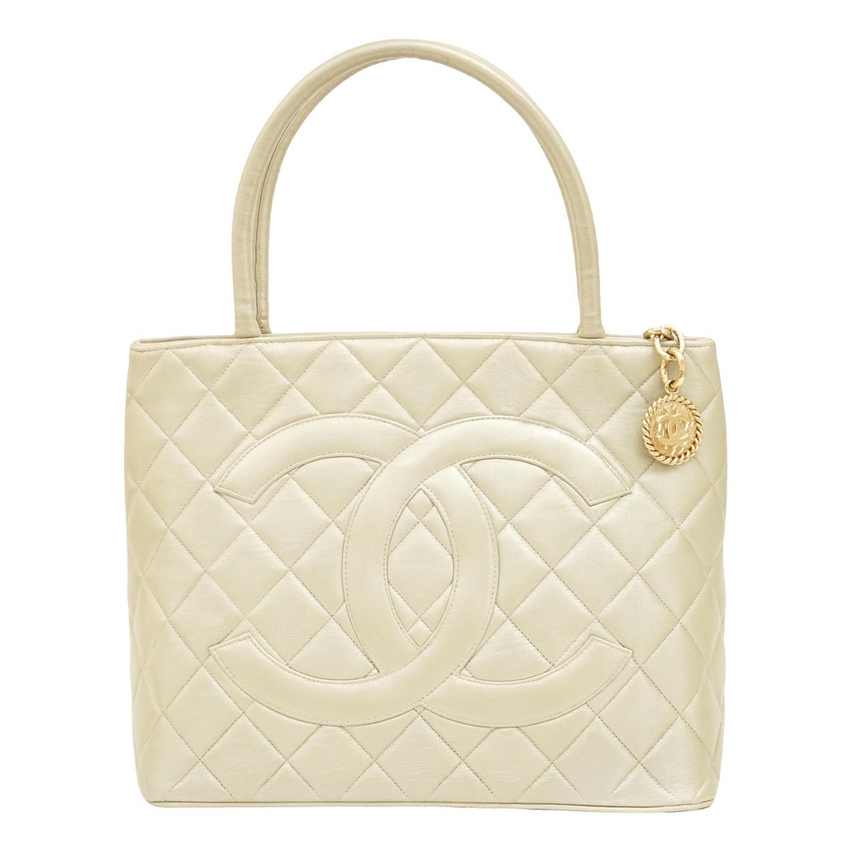 Médaillon leather handbag