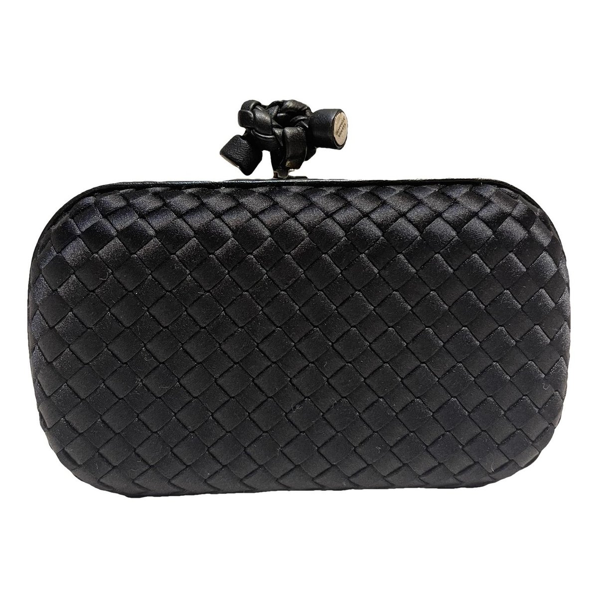 Pochette Knot silk clutch bag