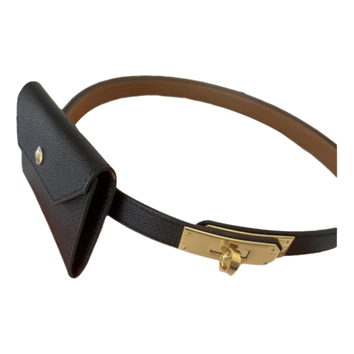 Kelly Pocket leather belt