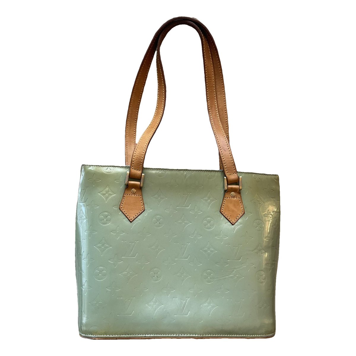 Houston patent leather handbag