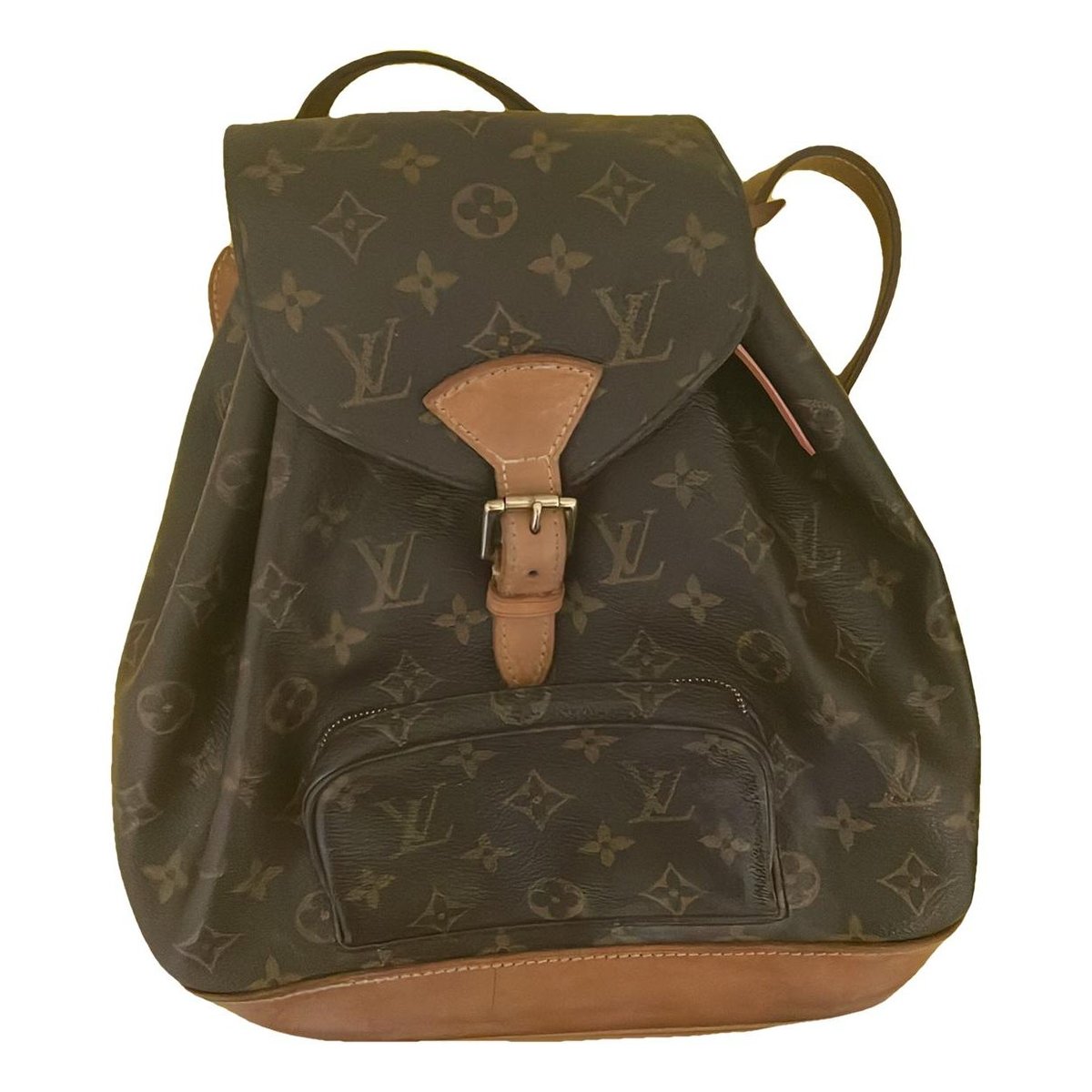 Montsouris Vintage leather backpack