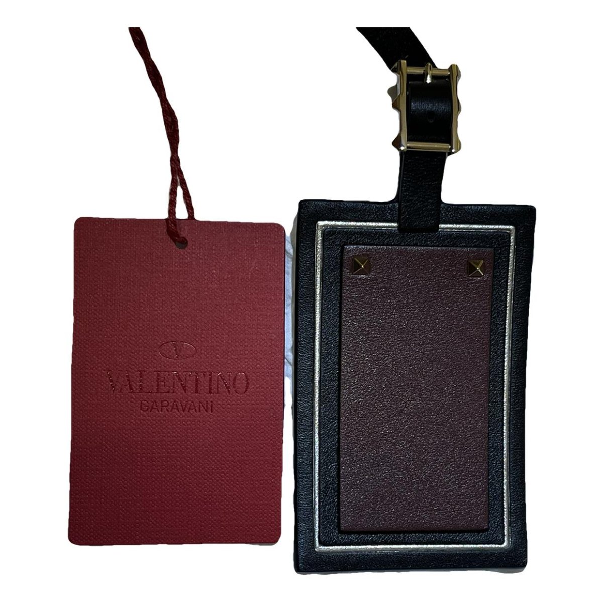 Rockstud leather purse