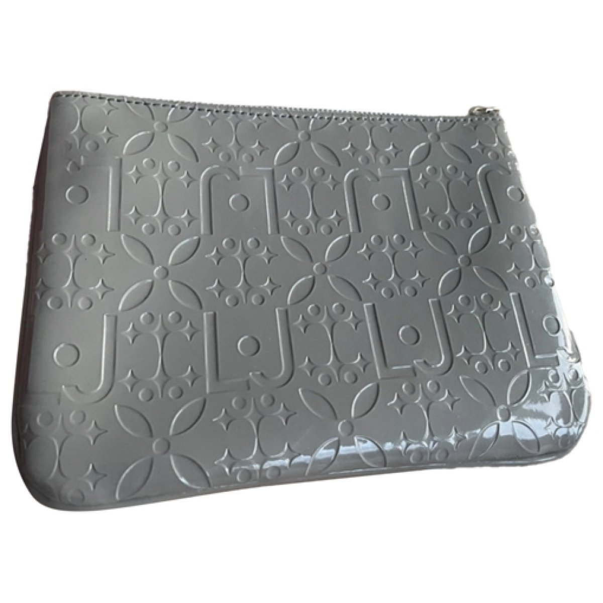 Patent leather clutch bag