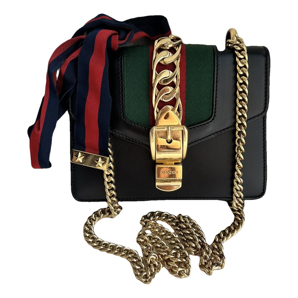 Sylvie Flap Chain leather crossbody bag