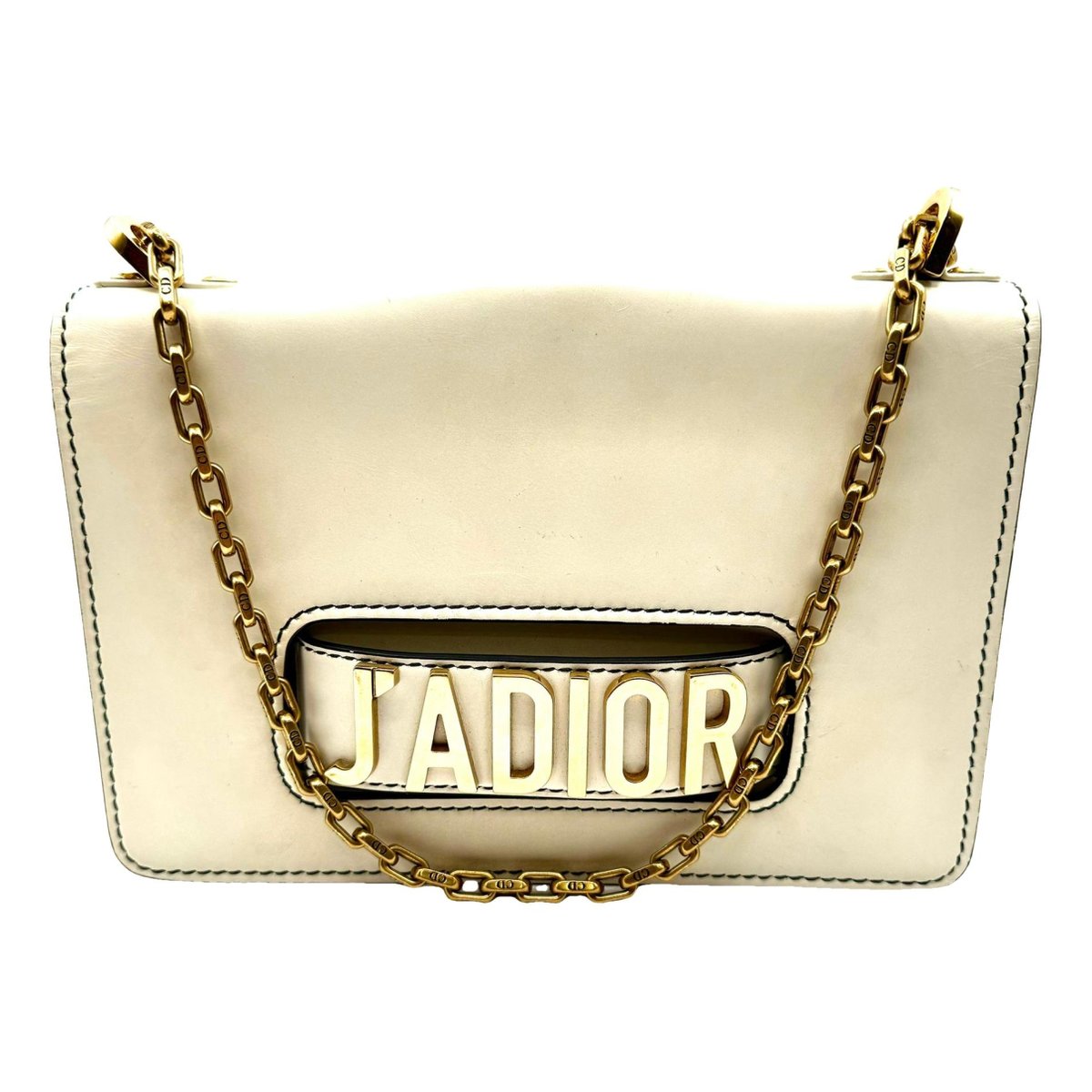 J'adior leather clutch bag