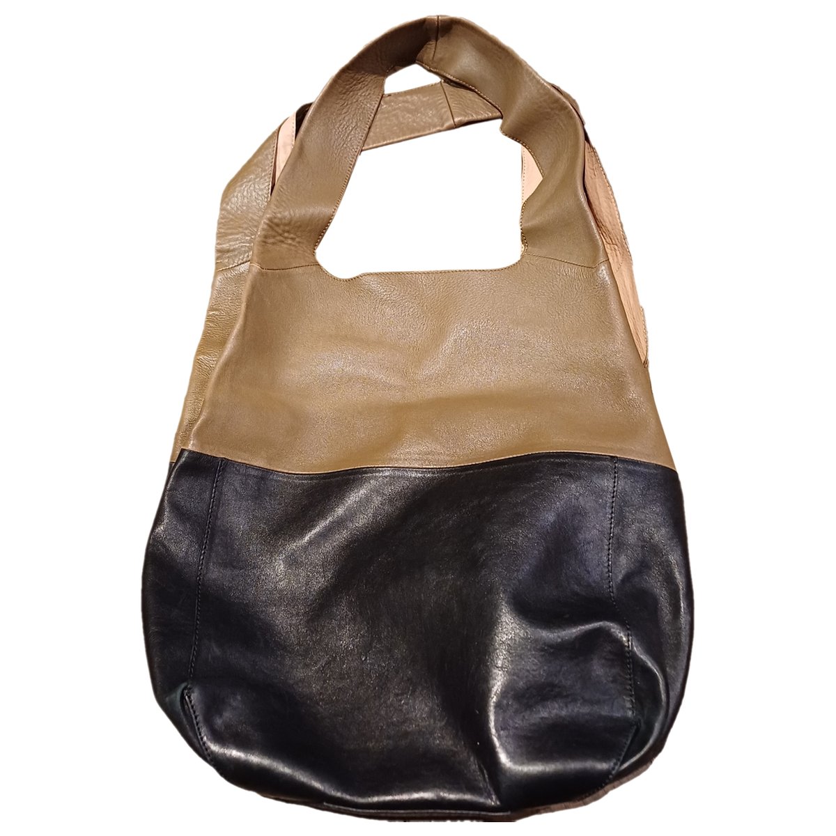 Cabas leather tote