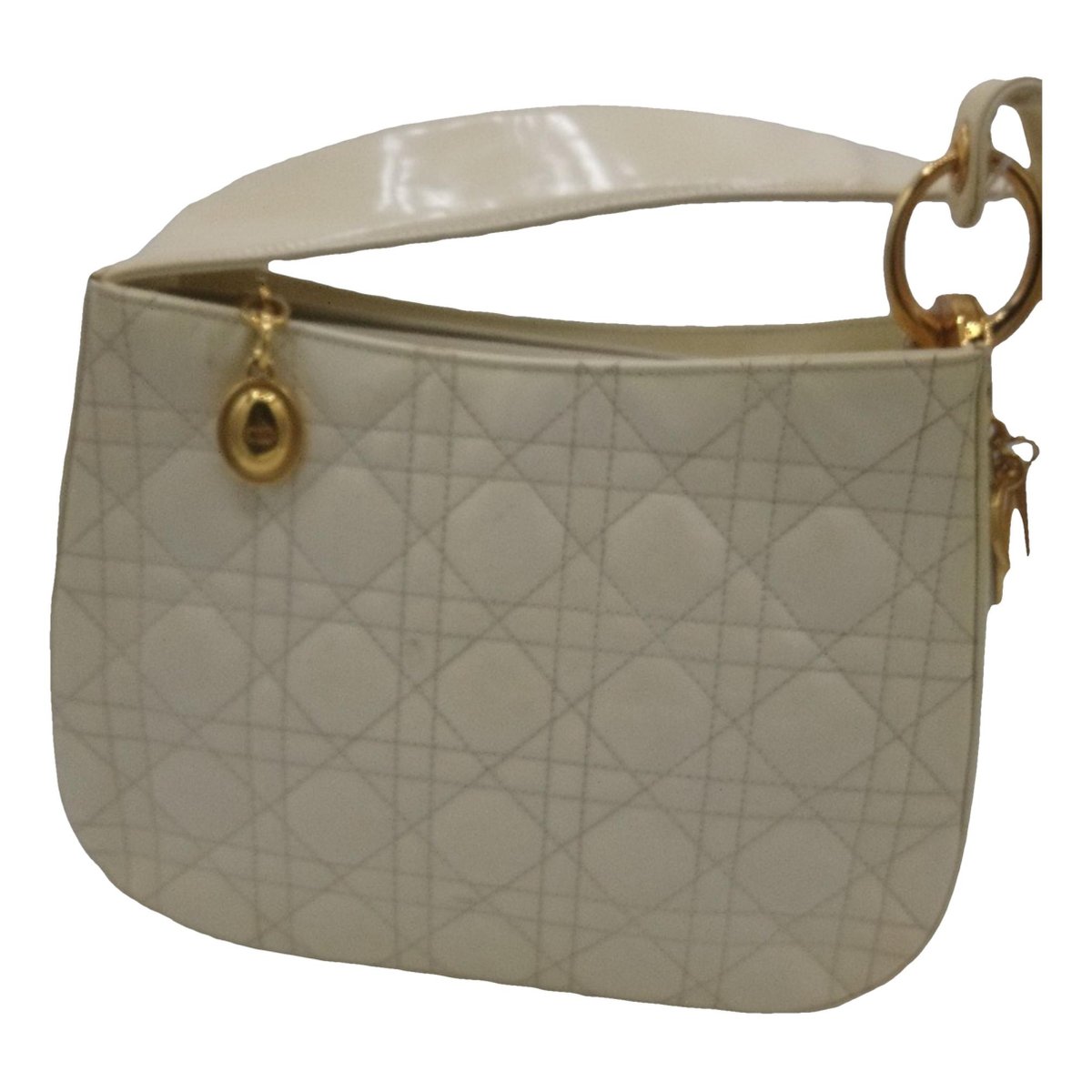 Lady Dior patent leather handbag