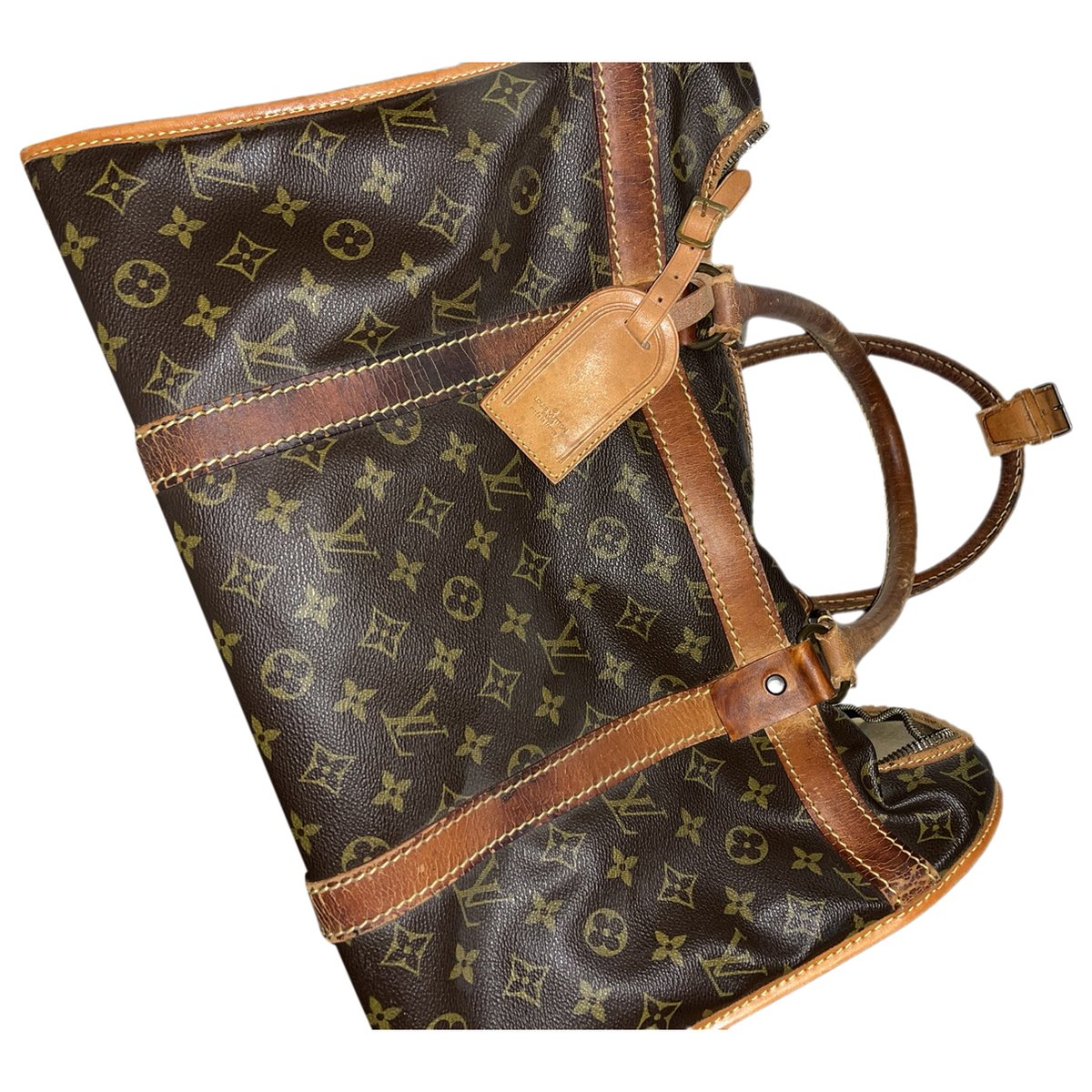 Keepall leather travel bag