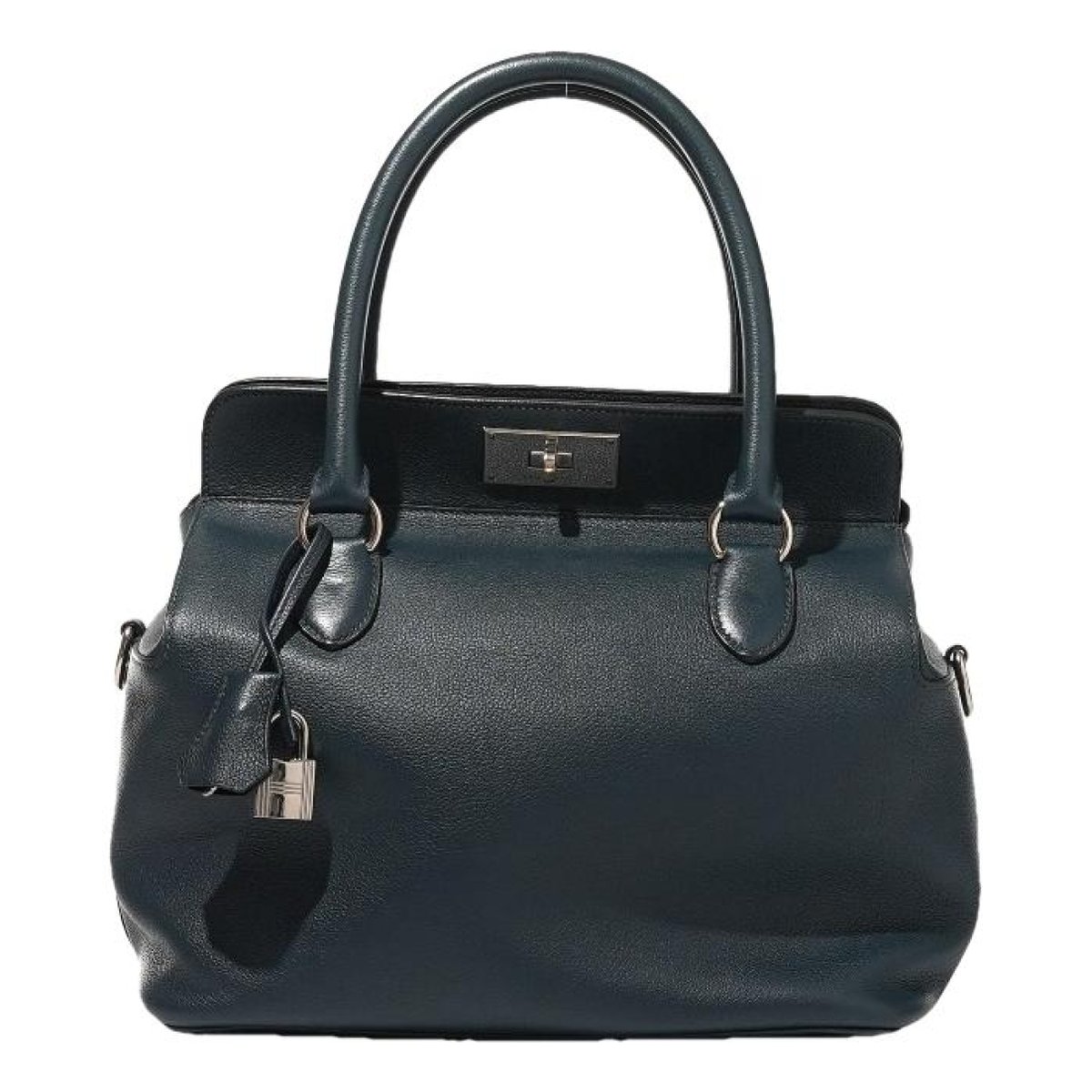 Toolbox leather handbag