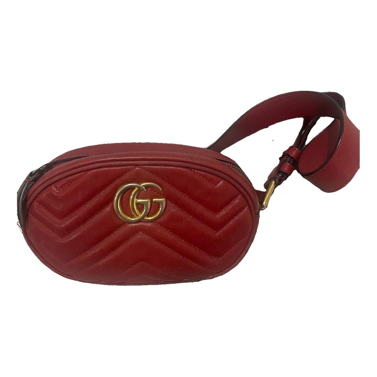 GG Running leather clutch bag