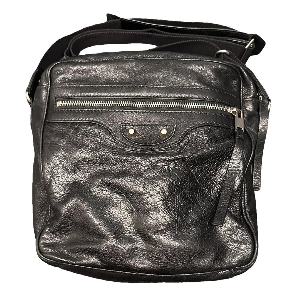 Courier XL leather crossbody bag