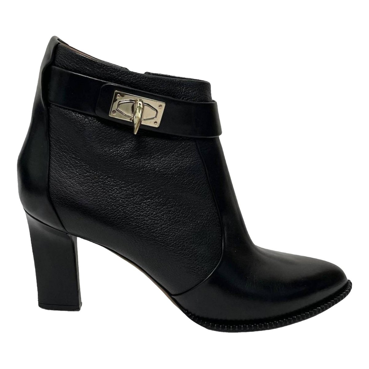 Shark leather buckled boots