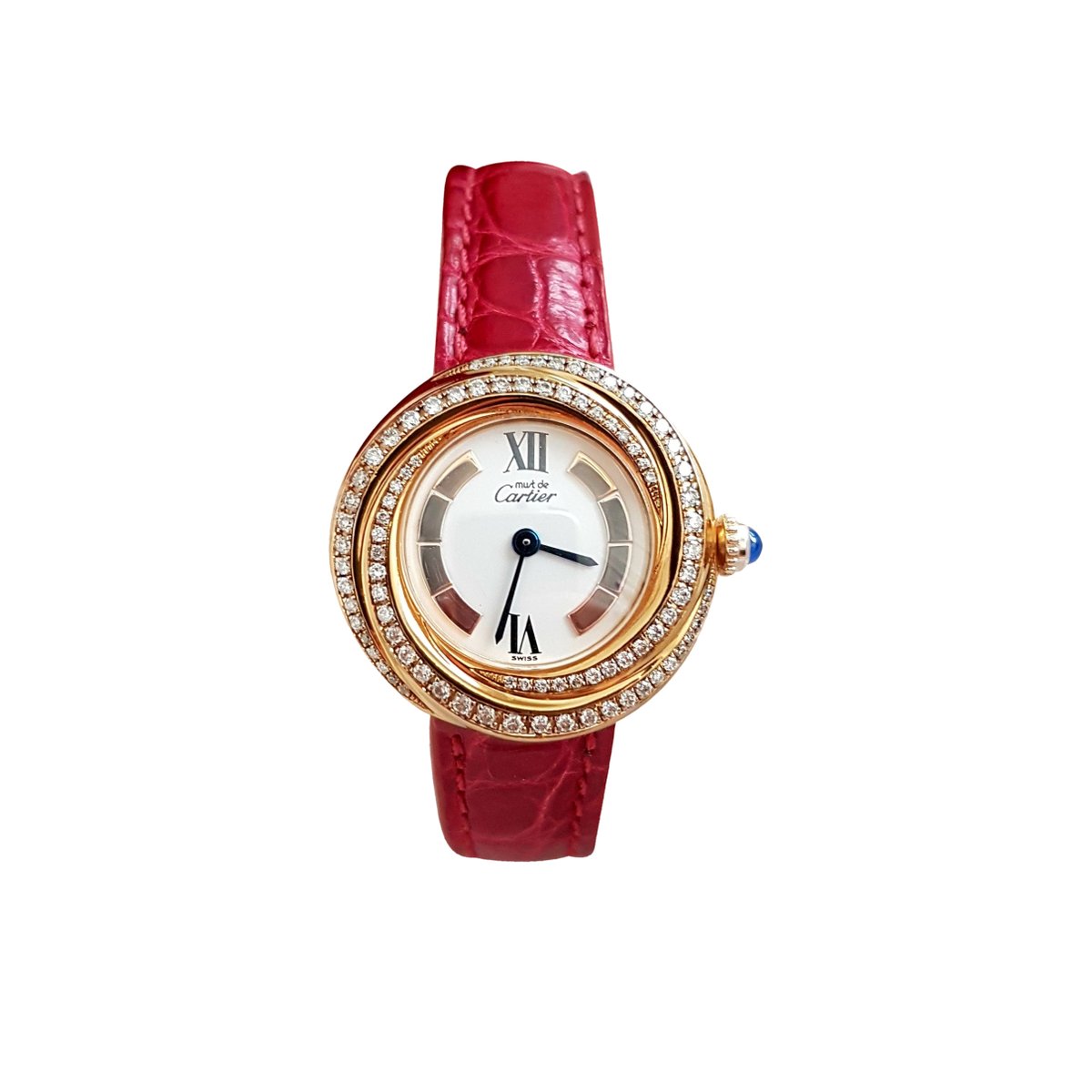 Must Trinity silver gilt watch