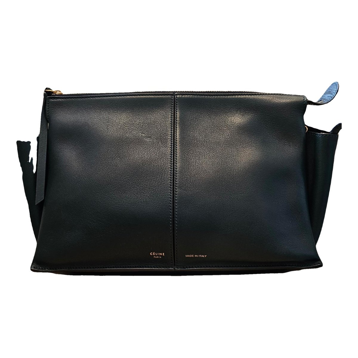 Tri-Fold leather clutch bag