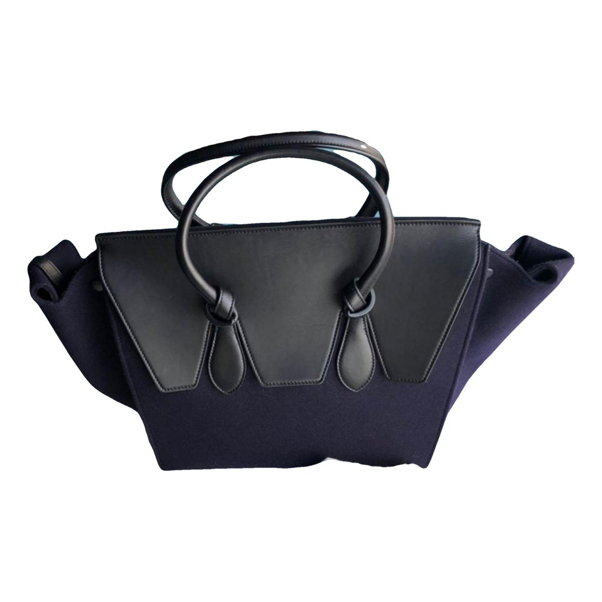 Tie wool handbag
