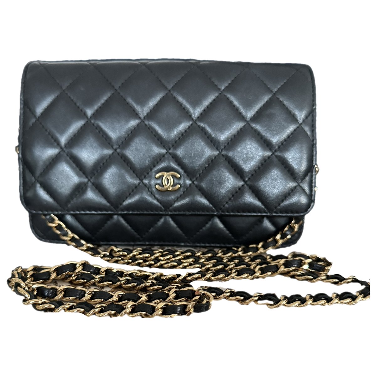 Wallet On Chain Timeless/Classique leather crossbody bag