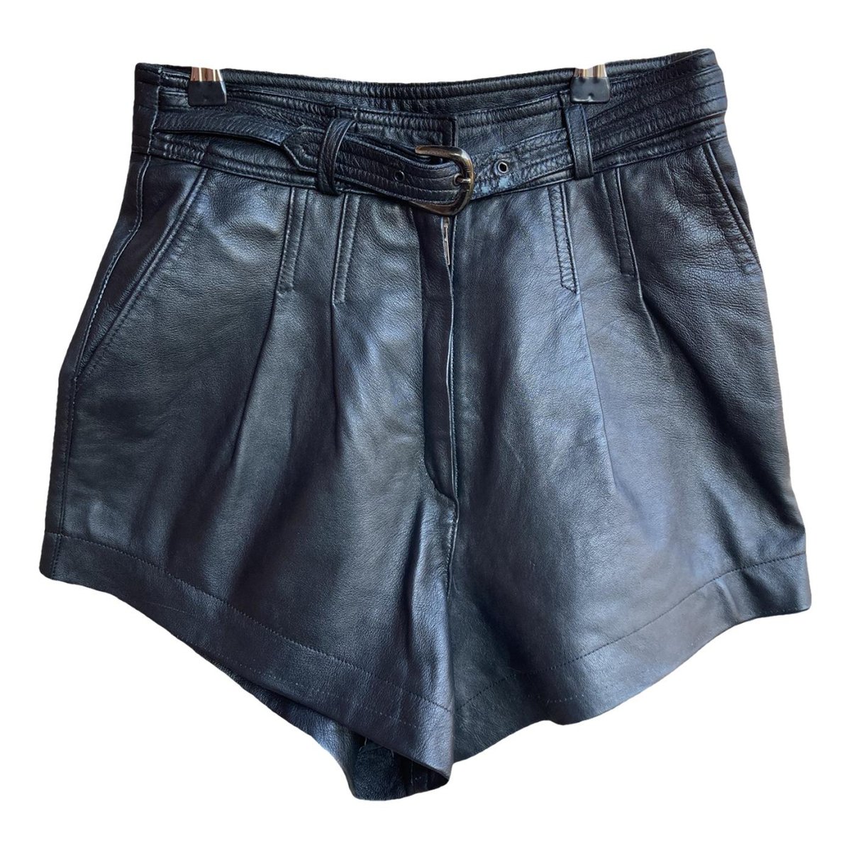 Mom leather shorts