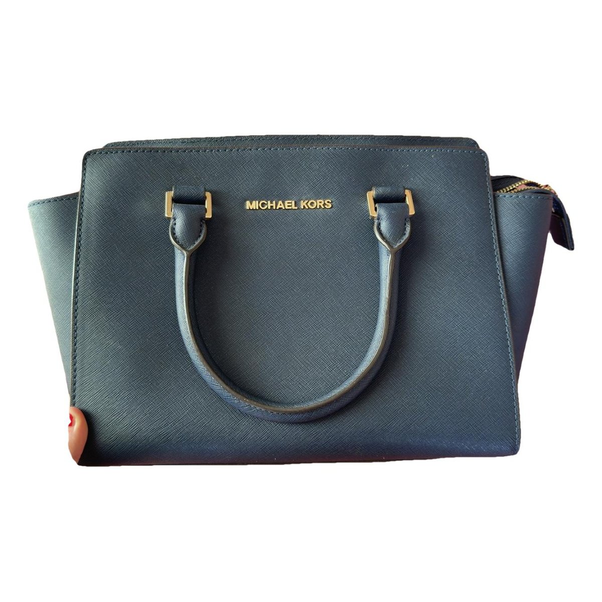 Selma leather clutch bag