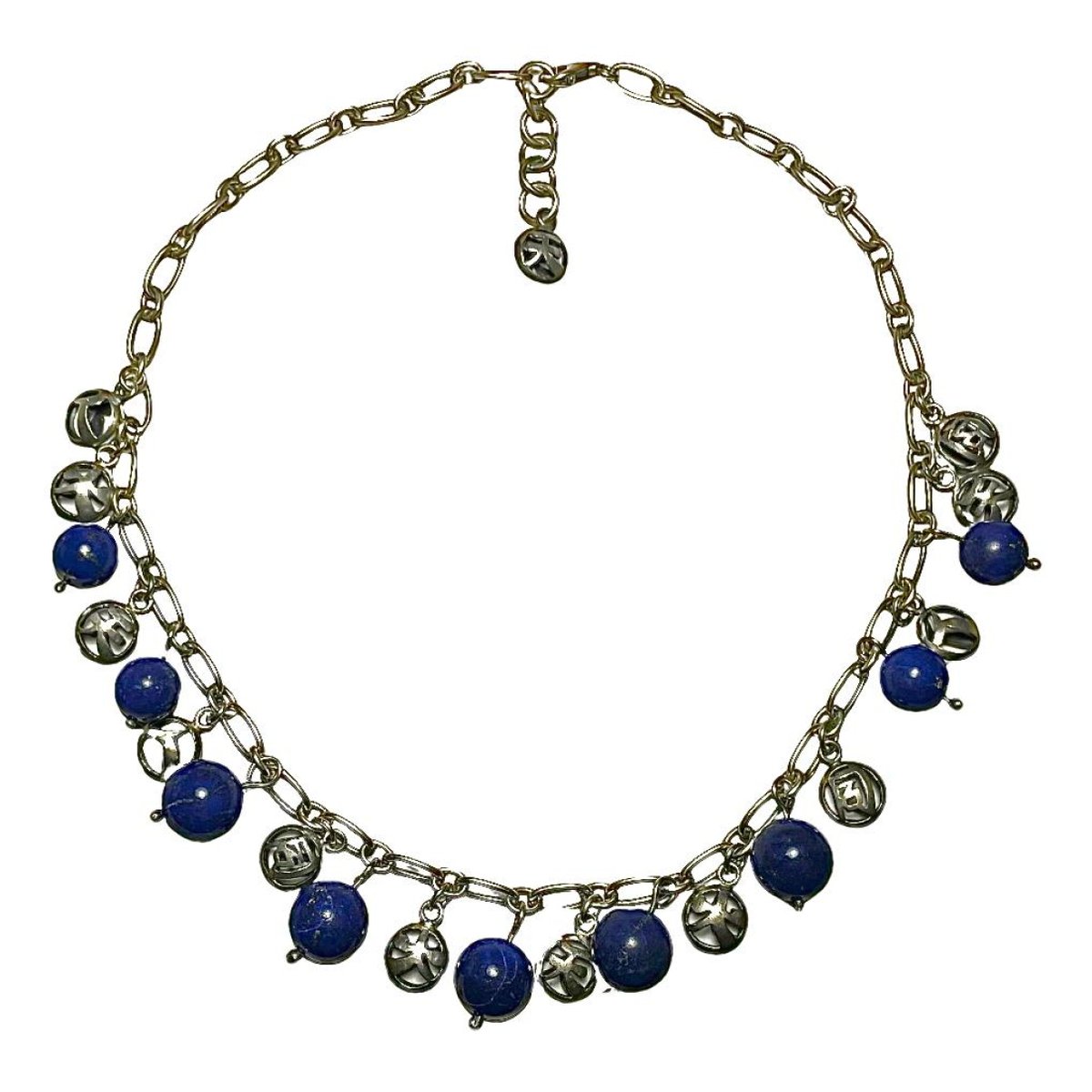 Lapis lazuli silver necklace