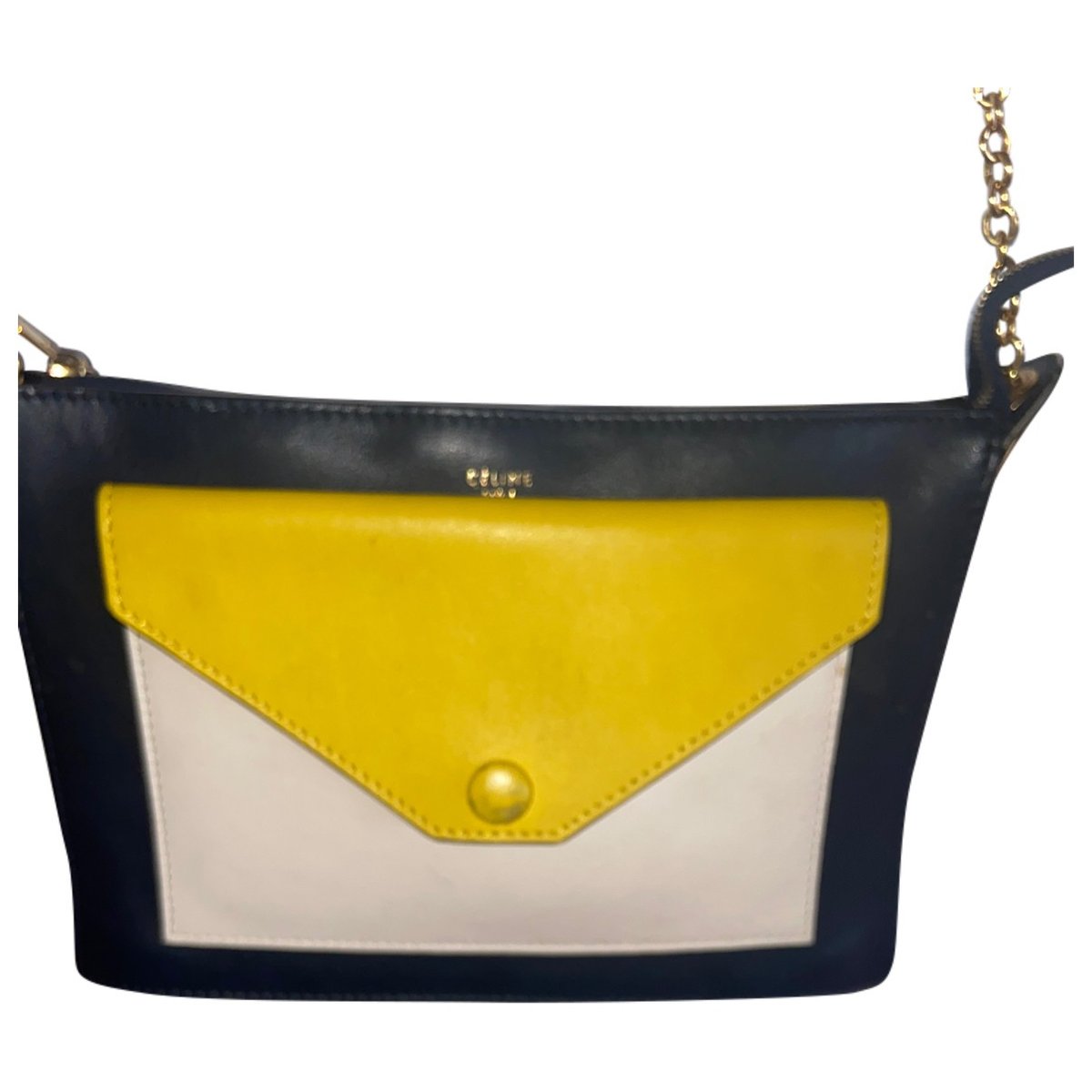 Pocket leather crossbody bag