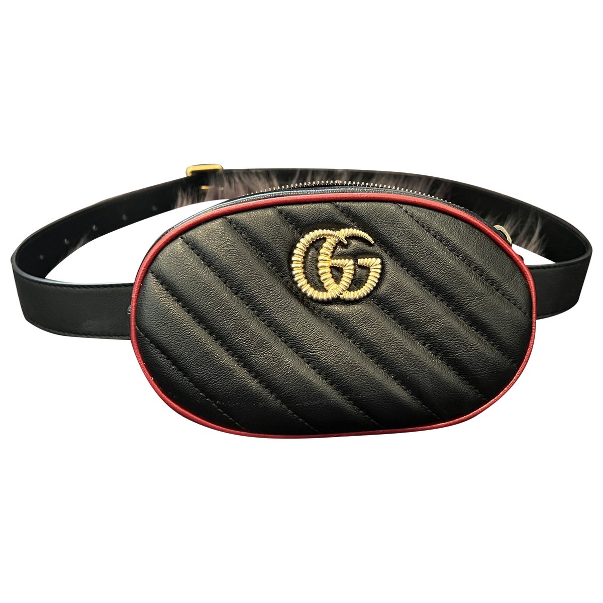GG Marmont Oval leather handbag