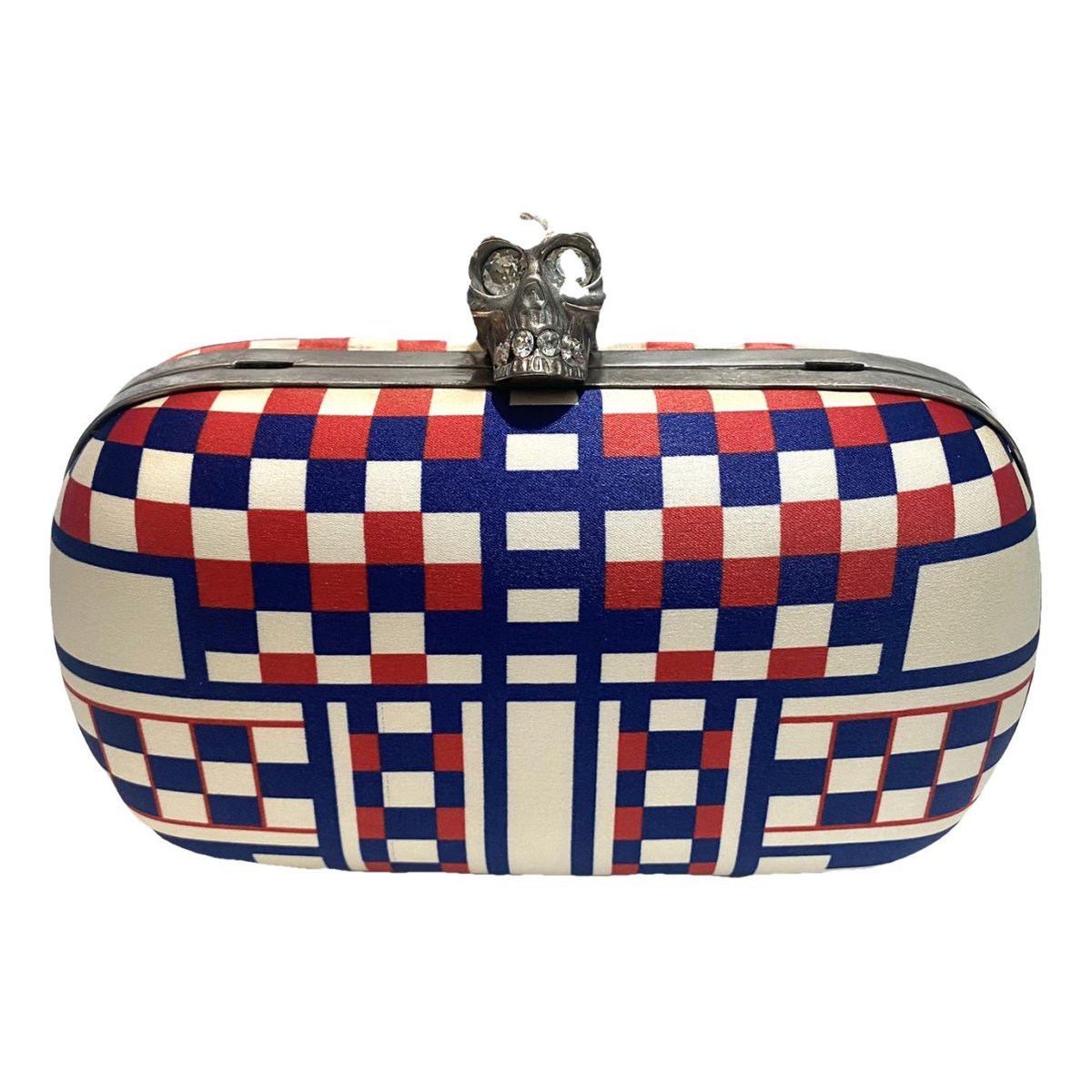 Skull cloth clutch bag